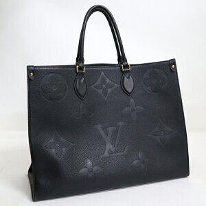 Louis Vuitton On the Go Tote Bag Empreinte Noir Black
